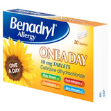 Benadryl One A Day allergy relief tablets 30 tablets - British product