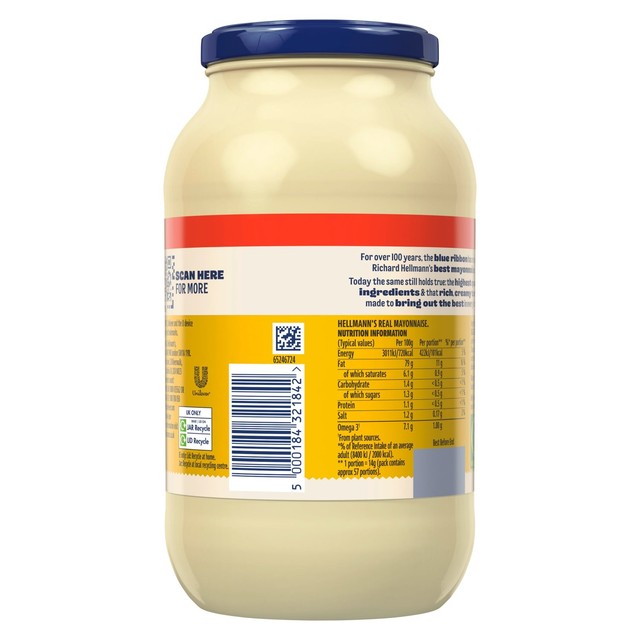 Hellmann's Real Mayonnaise 800g, UK version
