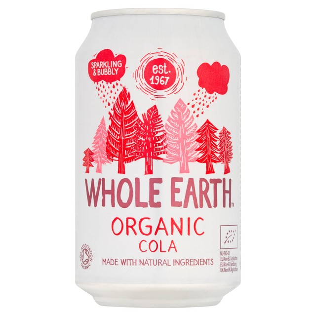 Whole Earth Organic Sparkling Cola 330ml (British brand)