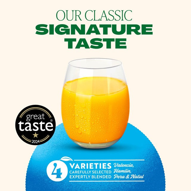 Tropicana smooth orange juice, imported from the UK