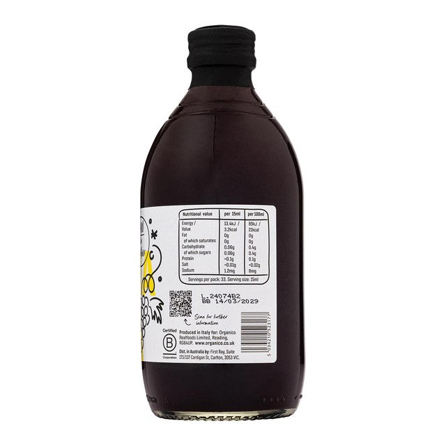 Realfoods Organic Raw Red Wine Vinegar 500ml, imported from the UK