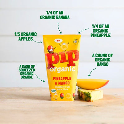 Pip Organic Ananas & Mango Kinder Smoothie Kartons 4 x 180ml