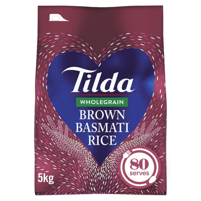 Tilda wholegrain basmati rice 5kg (British brand)