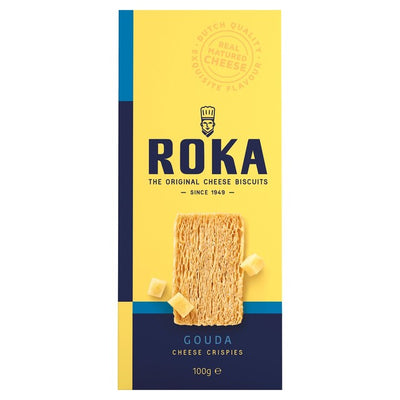 M&S Roka Cheese Crispies Gouda Savoury Biscuits 100g- Buy online at McGrocer