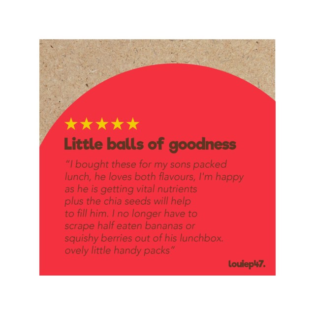 Good4U strawberry snack balls 5 x 20g, UK version