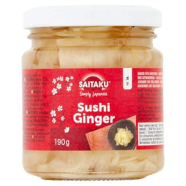 Saitaku sushi pickled ginger 190g (British brand)