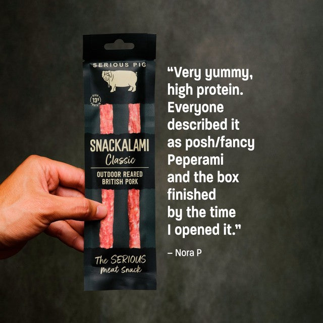 Serious Pig Classic Salami Snacks 30g (British brand)