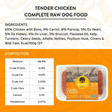Benyfit Natural chicken raw dog food 1kg - British product