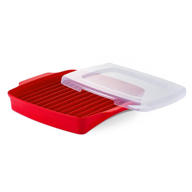 Good 2 Heat microwave bacon cooker with lid, UK version