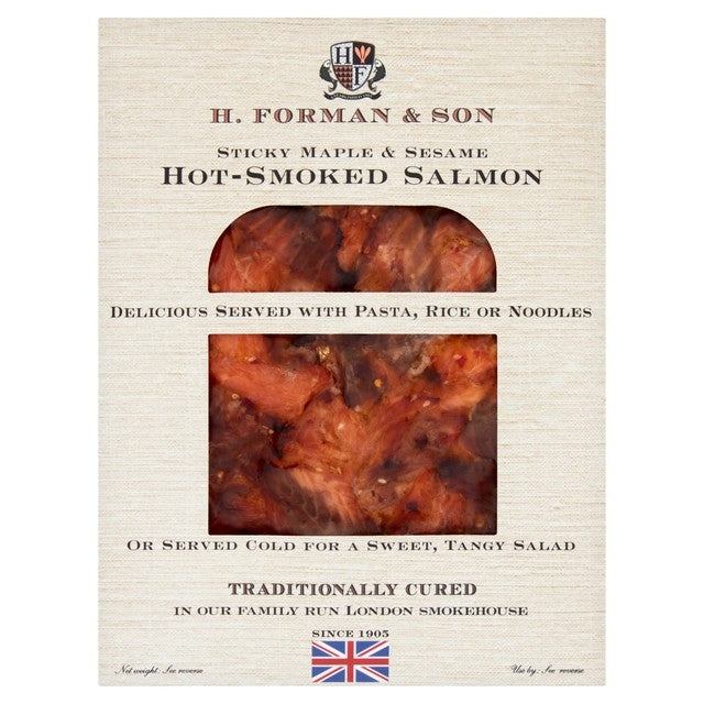 H. Forman & Son Sticky Maple & Sesame Hot-Smoked Salmon 200g, UK version
