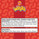 Wotsits Crispy Bacon chickpea crisps multipack 6 x 16g (British brand)