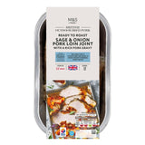 M&S sage and onion pork loin joint 670g, imported from the UK