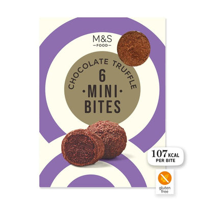 حلوى مجمدة M&S M&S Mini Cookie Dough Ice Cream Bites Chocolate Truffle 204 جرام - اشترِ عبر الإنترنت من McGrocer