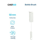 Chef Aid Plastic Bottle Brush White - British product