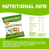 Kiddylicious veggie straws baby snacks 10 x 12g, UK version
