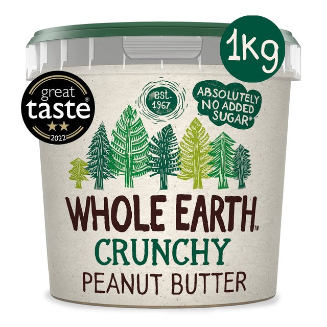 Whole Earth crunchy peanut butter 1kg (British brand)