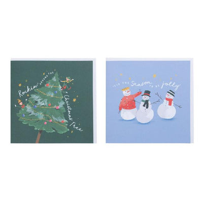 Sainsburys Sainsburys Home Square Fun Snowman Santa 10pk- Buy online at McGrocer