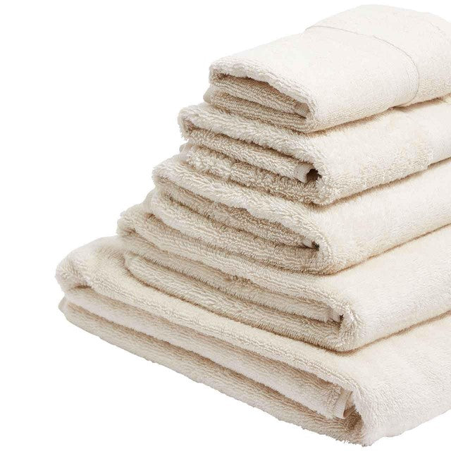 M&S pure cotton cream face towels, imported from the UK