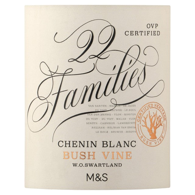 M&S Chenin Blanc white wine 75cl, imported from the UK