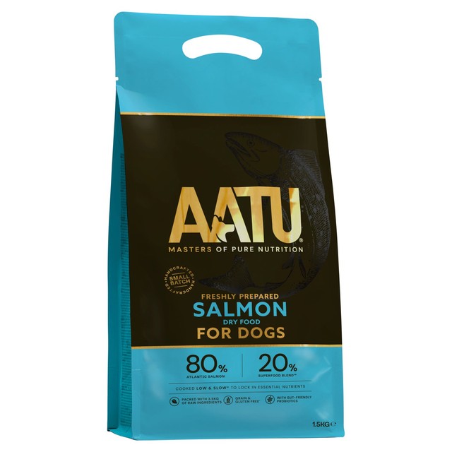 AATU salmon & herring dry dog food 1.5kg - British product