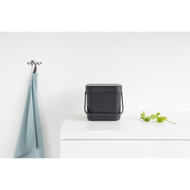 Brabantia Grey compost bin 3 litre - British product