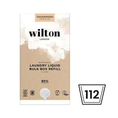 M&S Wilton London BulkBox Laundry Liquid Cedarwood Eco-Friendly Laundry Detergent 4L- Buy online at McGrocer