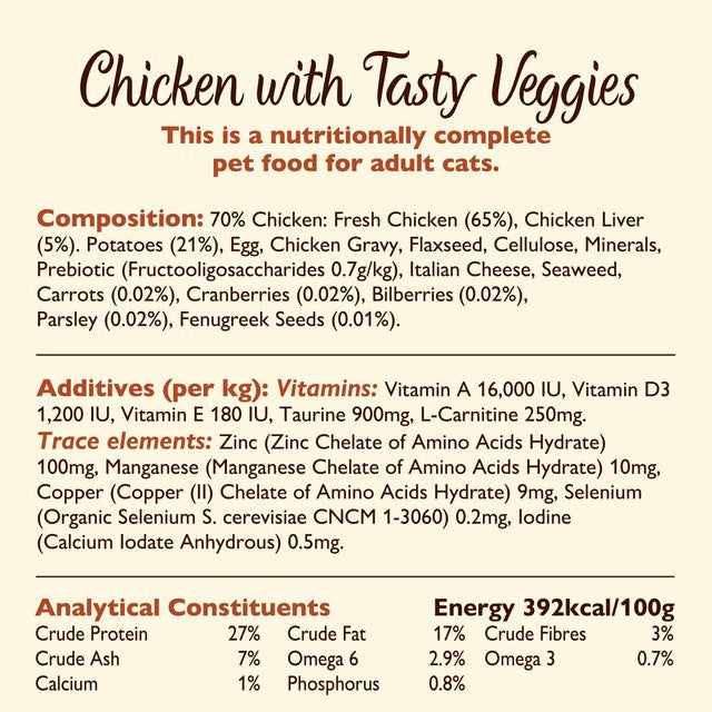Lily's Kitchen Chicken With Veggies dry cat food 2kg, UK version