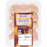 Ocado Free Range British Chicken Breast Fillets 4 Pack, imported from the UK