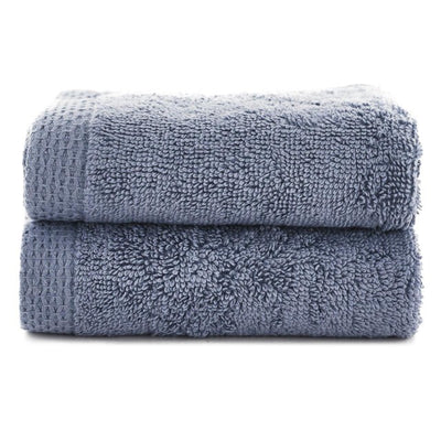 The Lyndon Company Lot de 2 serviettes de toilette spa en coton égyptien Minuit