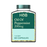 Holland & Barrett peppermint oil capsules 200mg 60 pack - British product