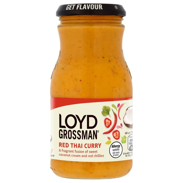 Loyd Grossman Thai red curry sauce 350g, UK version