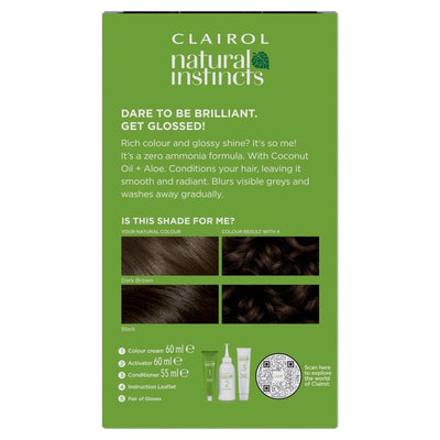 M&S Clairol Natural Instincts Semi Permanent Haarfarbe 4 Dunkelbraun- Online bei McGrocer kaufen