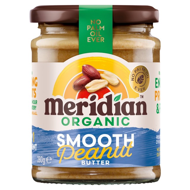 Meridian smooth peanut butter 280g, imported from the UK