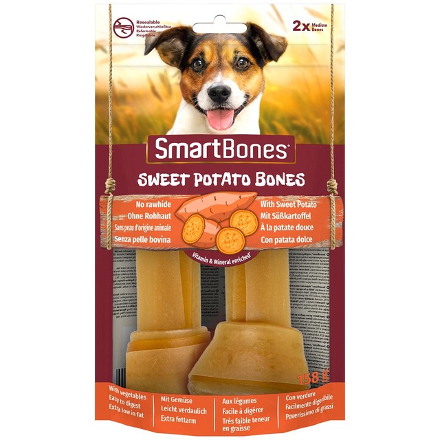 SmartBones Sweet Potato Dog Treats 158g (British brand)