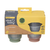 Vital Baby natural storage pots 120ml 4pk (British brand)