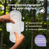 Naty Super Sanitary Pads 12 Pack, imported from the UK