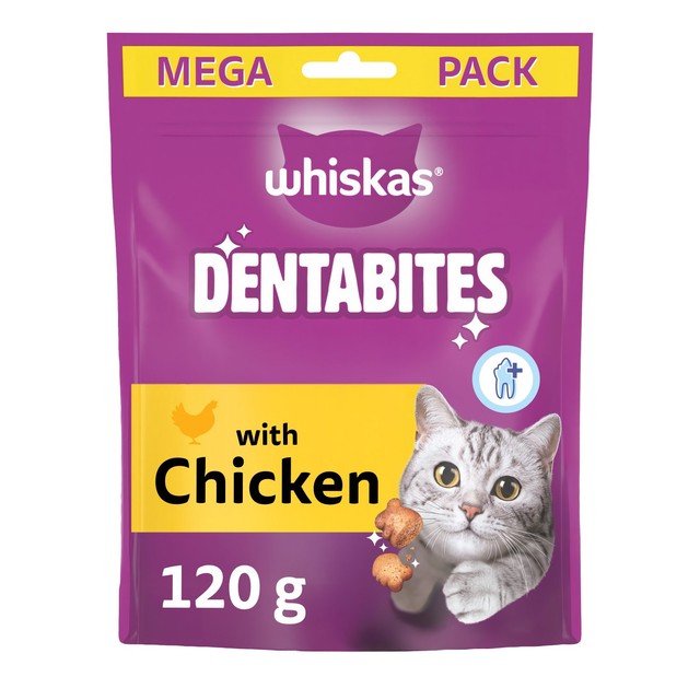 Whiskas Dentabites chicken cat dental treats - British product