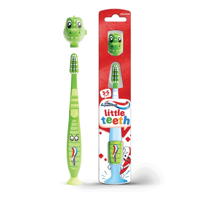 Aquafresh Little Teeth kids toothbrush for ages 3-5 years - British product