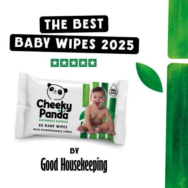 Cheeky Panda Unscented Bamboo Baby Wipes 12x60 - British product