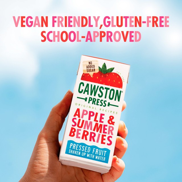 Cawston Press Apple and Summer Berries juice drink 3x200ml - British product