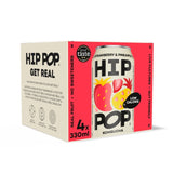 Hip Pop strawberry and pineapple kombucha 4 x 330ml, UK version
