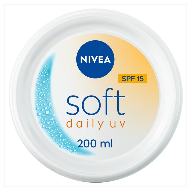 Nivea Soft Daily UV SPF15 moisturiser 200ml, imported from the UK