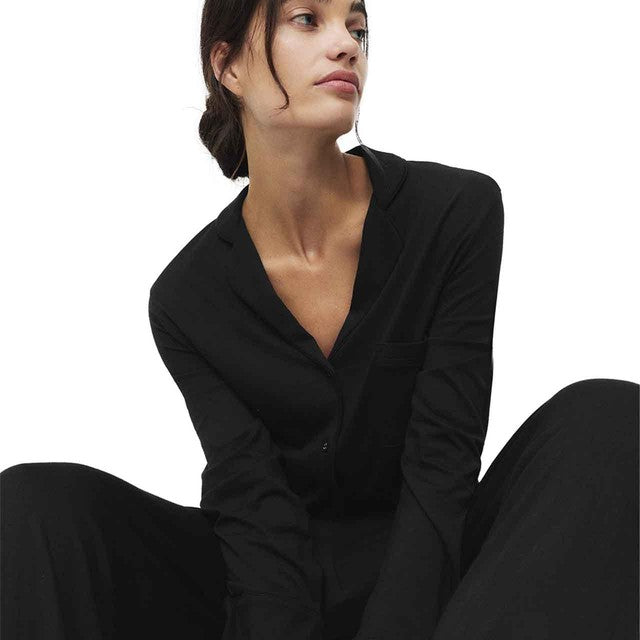 M&S Pyjama Set Black XL, imported from the UK