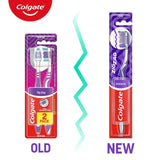 Colgate ZigZag Medium manual toothbrush 3 pack, imported from the UK