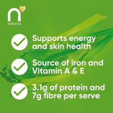 Naturya organic wheatgrass powder 200g, imported from the UK