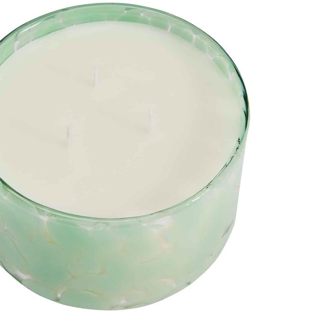 M&S lychee dragonfruit confetti 3 wick candle, green, imported from the UK