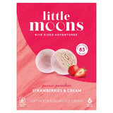 Little Moons Mochi Ice Cream Strawberries and Cream 6x32g, UK version