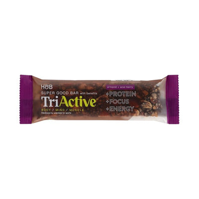 M&S Holland & Barrett TriActive Super Good Bar mandler og acai bærbær proteinbar 50g - Kjøp online hos McGrocer