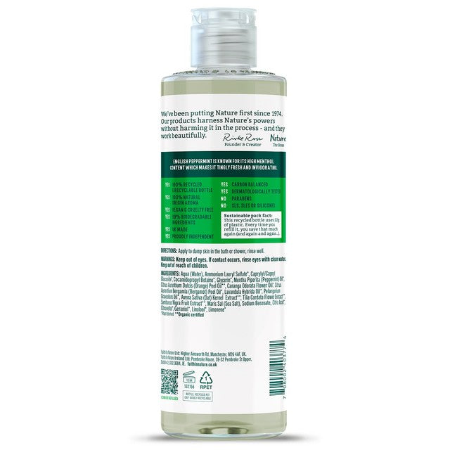 Faith In Nature mint body wash 400ml - British product