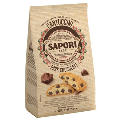 M&S Sapori Cantuccini Dark Choco Chunks Biscuits 175g- Buy online at McGrocer